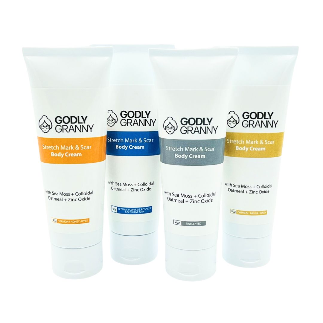 Stretch Mark & Scar Body Cream with Sea Moss + Colloidal Oatmeal + Zinc Oxide