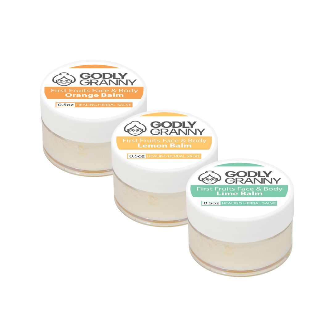 First Fruits Face & Body Orange Balm Skin Glow Herbal Salve