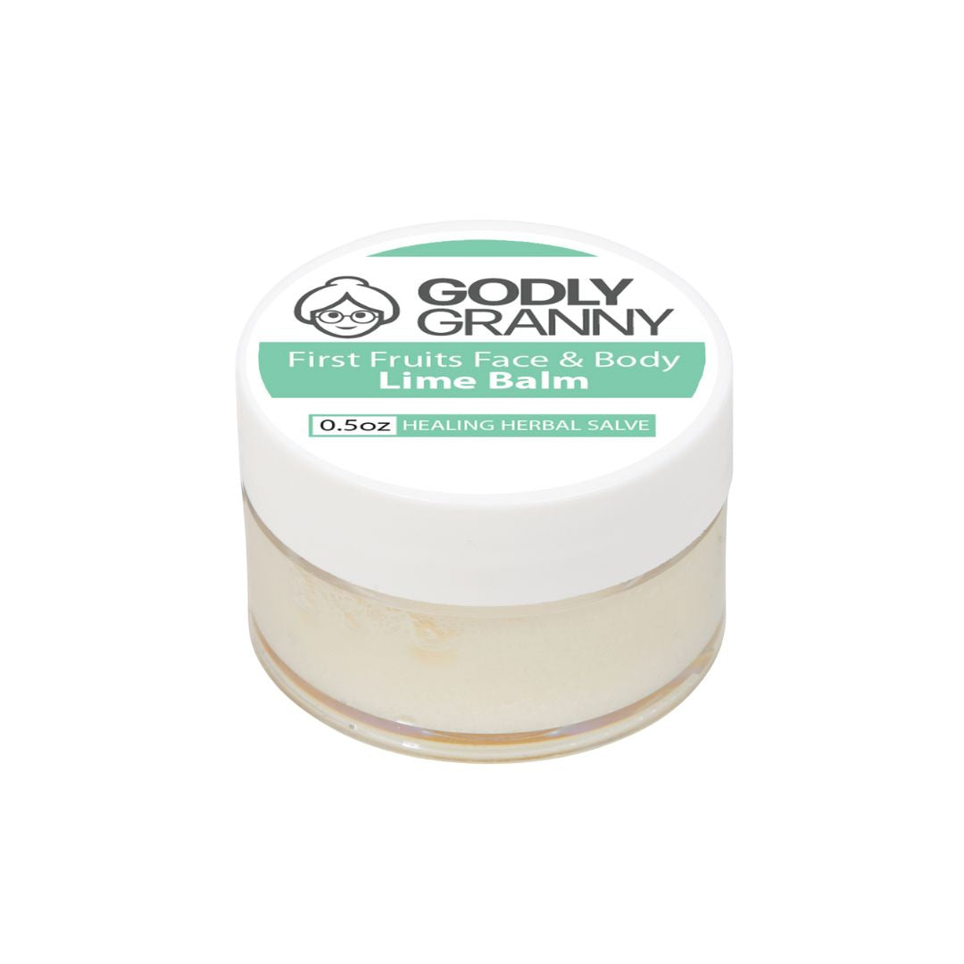 First Fruits Face & Body Lime Balm Brightening Herbal Salve