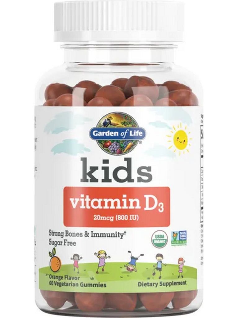 Kids Vitamin D3 Gummy 60 Gummies Orange