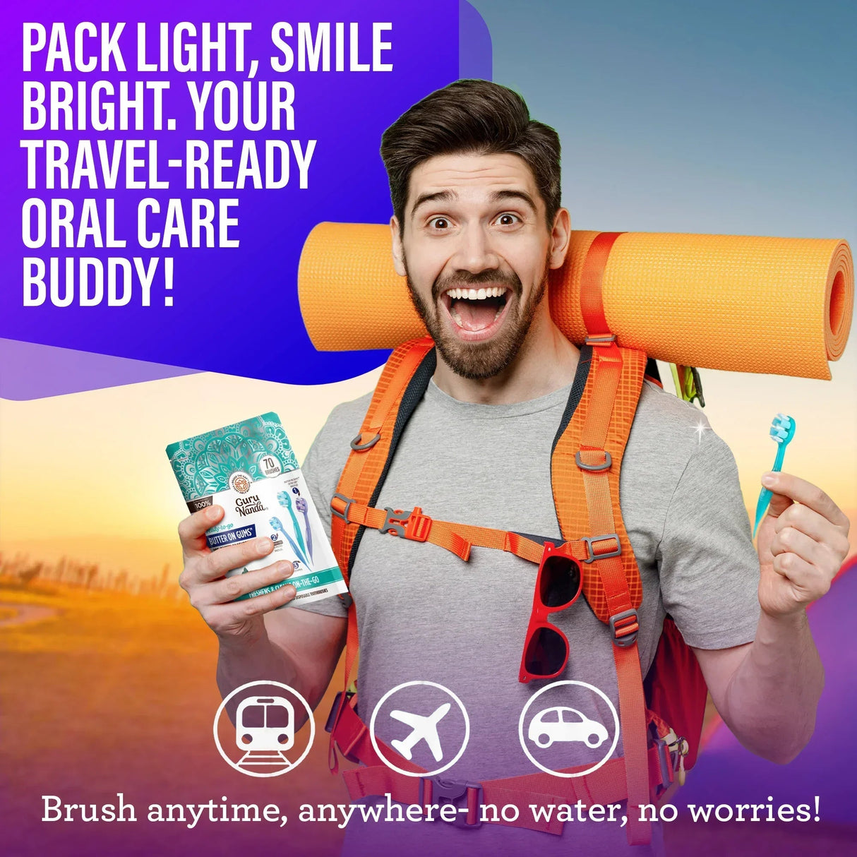 Ready-to-Go Butter on Gums Pre-Pasted Toothbrushes