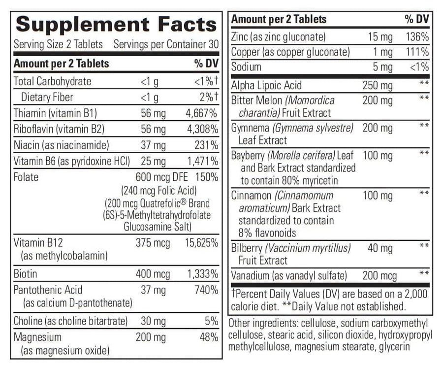 Glycemic Manager 60 Tablets