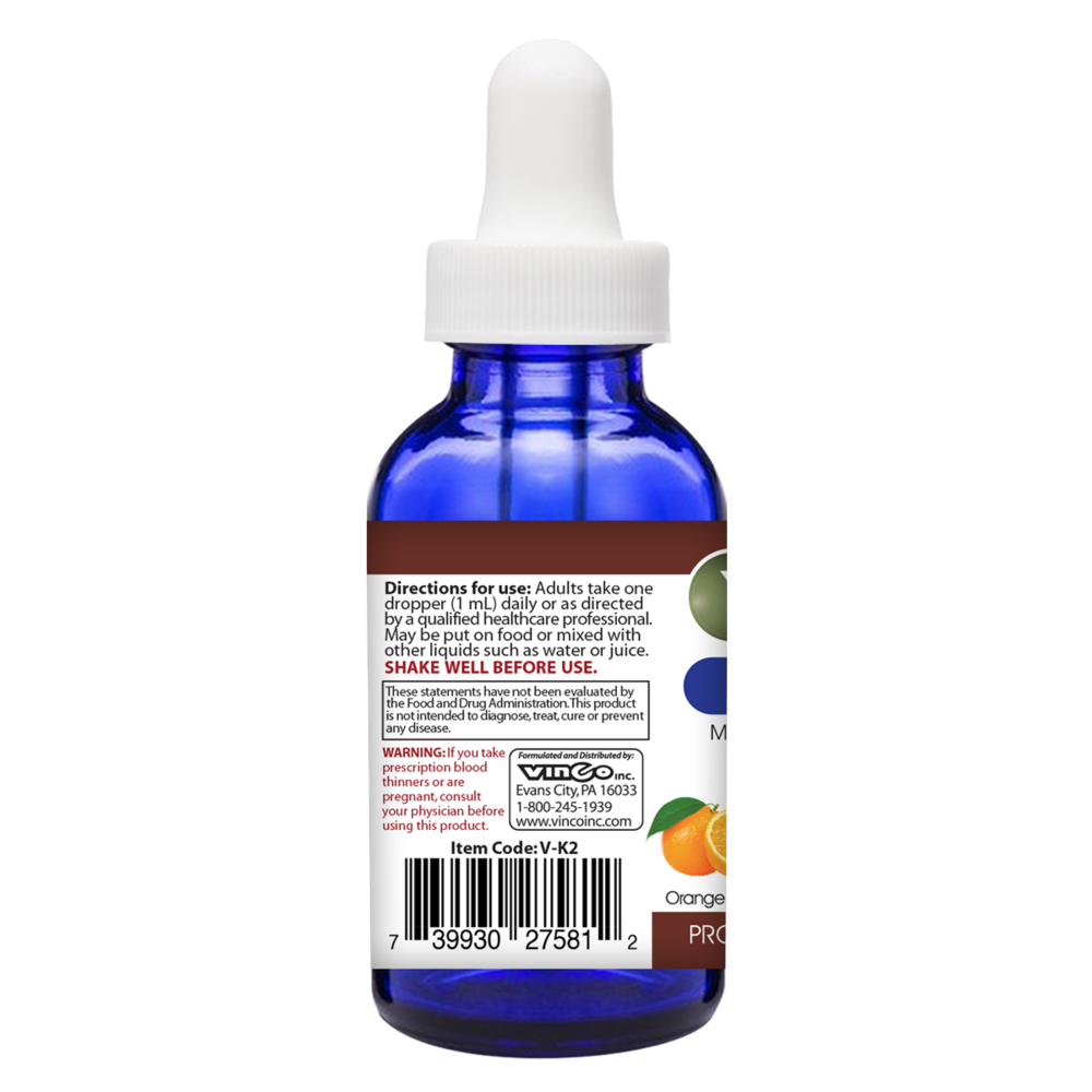 K2 (Liposomal) 2 Fl Oz Drops Orange