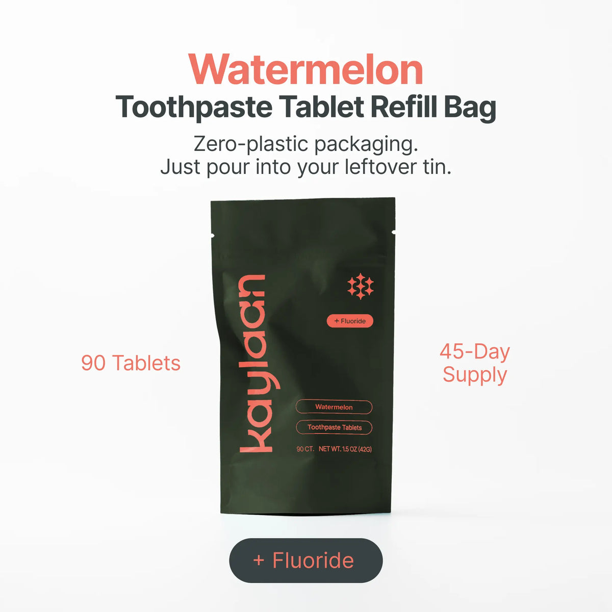 Fluoride Watermelon Tablets Refill