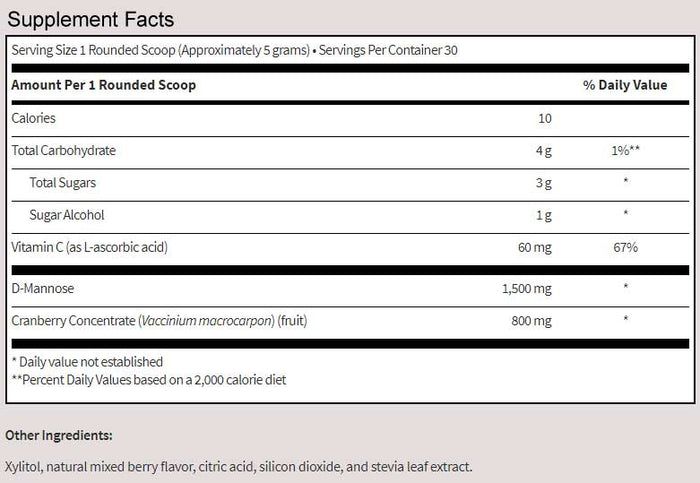D-Mannose Plus 1500 MG 5.29 oz (150g)Powder