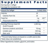 Evening Primrose Oil 1300 MG 100 Softgels