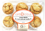 Carbolicious Carbolicious Homestyle Lemon Muffin Low-Carb Sugar-Free - 6 Pack - Only 2g Carbs per Muffin