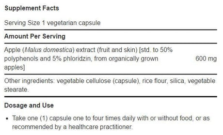 AppleWise Polyphenol Extract 600 MG 30 Veggie Caps