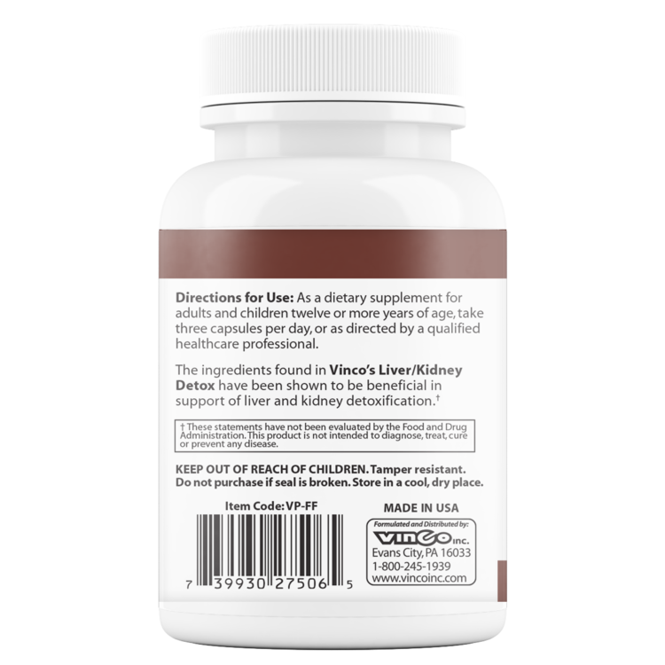 Liver / Kidney Detox 90 Veggie Caps