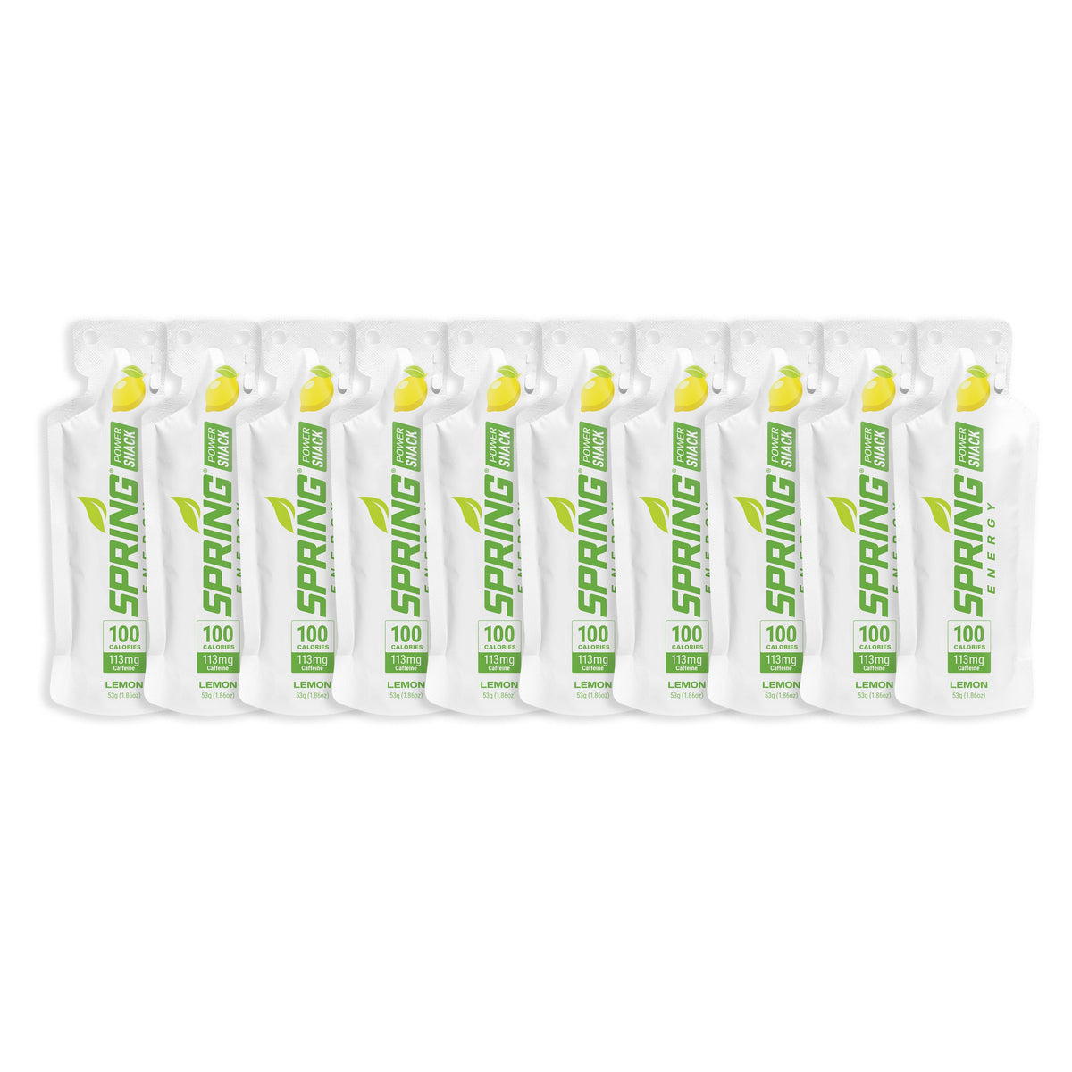 Spring Energy Lemon Power Snack with 113 mg of Caffeine 100 Kcal