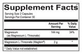 Mag Threonate 60 Capsules