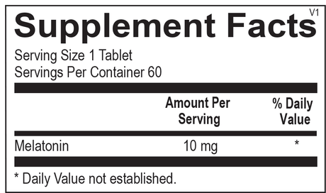 Melatonin 10 MG 60 Tablets