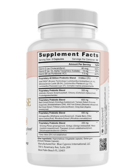 Menopause Support: - A Thoughtful Blend of Ingredients by Bellawell