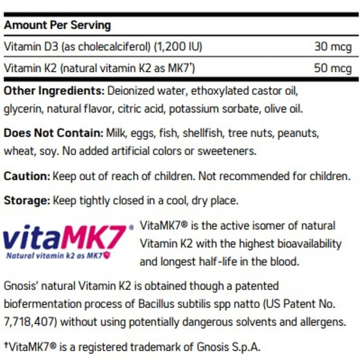 Micellized D3 + K2 1 Fl. Oz Liquid