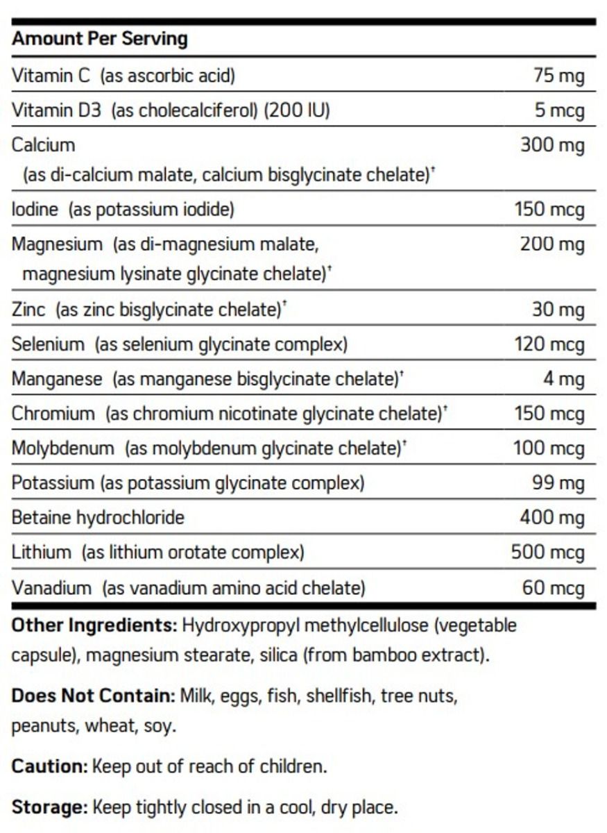 MineralPlex 120 Veggie Caps