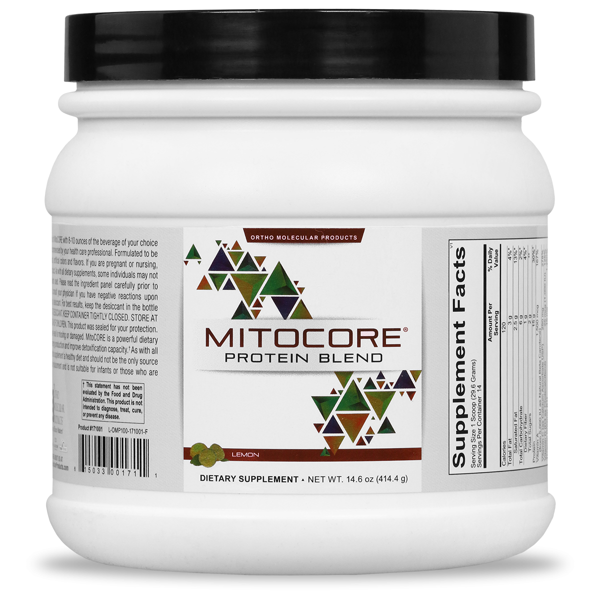 MitoCORE Protein Blend 14.6 Oz (414.4 G) Powder Lemon