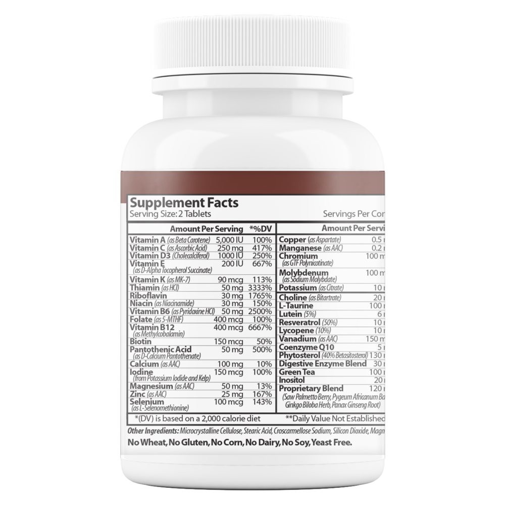 MultiMen's with Digestive Enzymes 60 Tablets