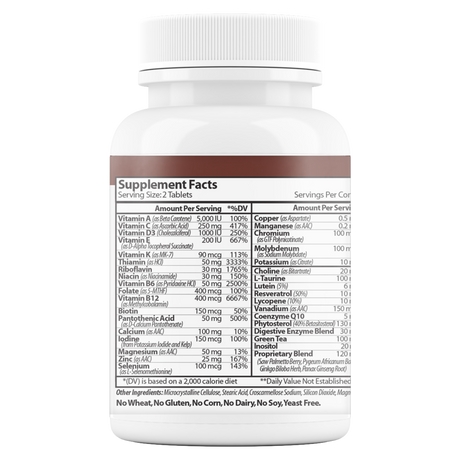 MultiMen's with Digestive Enzymes 60 Tablets