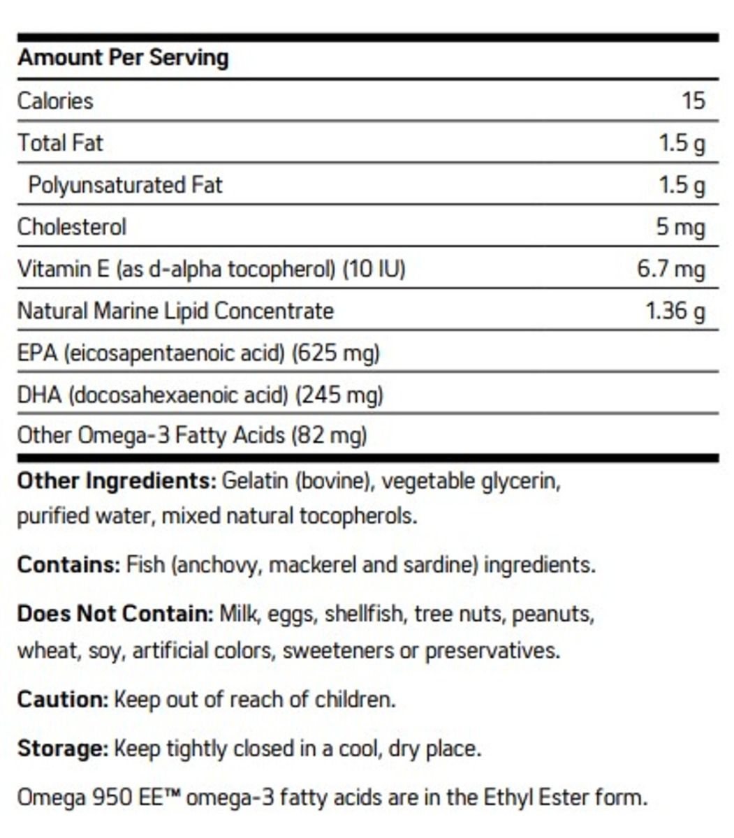 Omega 950 EE Softgels