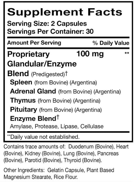 Opti-Glandular 60 Capsules