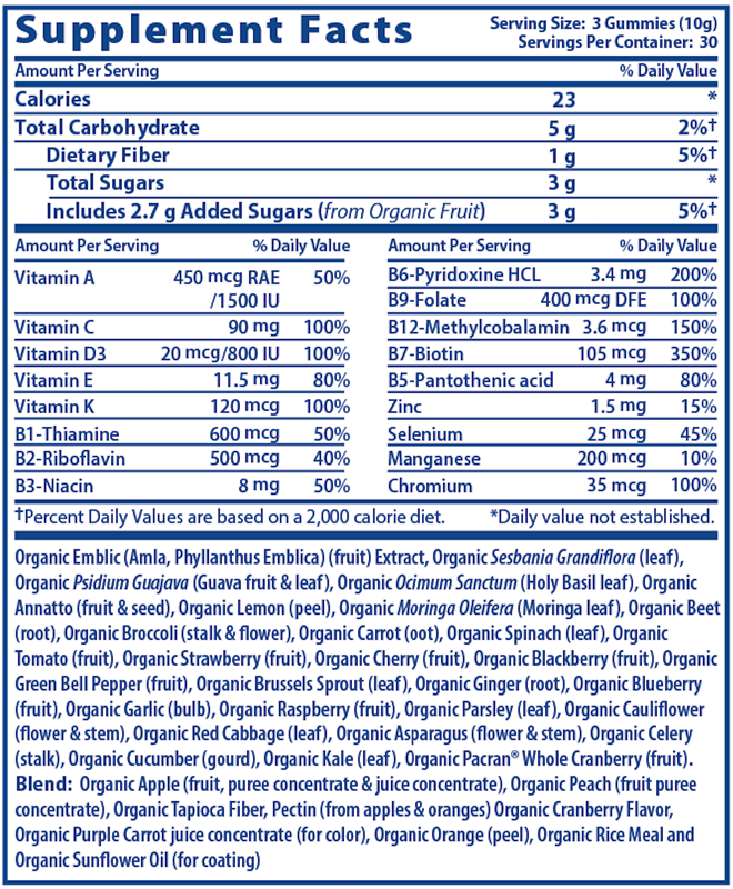 Optimal Lightning Vita-Min Gummies 90