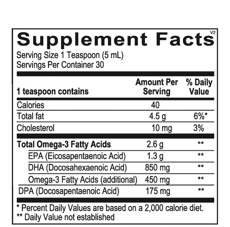 OrthOmega Liquid Fish Oil 5.07 fl oz Liquid Mango