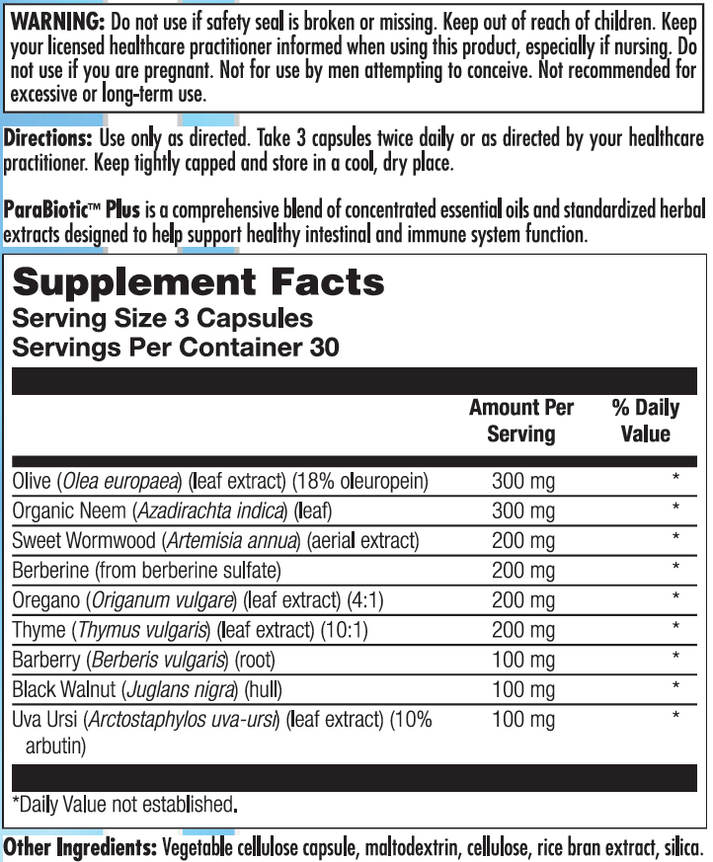 Para Biotic Plus 90Capsules