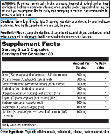 Para Biotic Plus 90Capsules