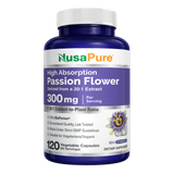 NusaPure Passion Flower 20:1 Extract, 300 mg, 120 Veggie Caps, Non-GMO, Bioperine, Extract Supplement