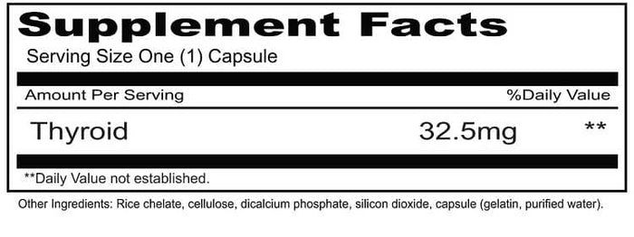 Thyroid 32.5 90 Capsules