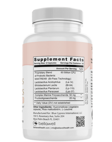 Probiotics 60 Billion by Bellawell