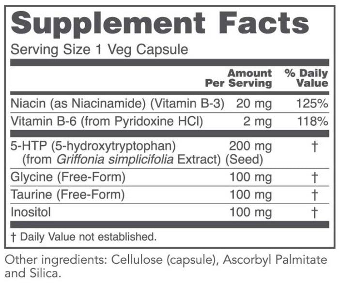 5-HTP 200 MG 60 Vegan Capsules