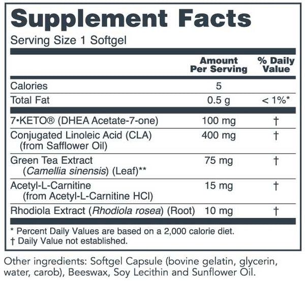 7-Keto LeanGels 100 MG 60 Softgels