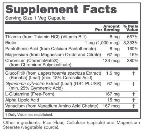 Glucose Balance 90 Veggie Caps