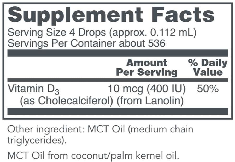 Liquid Vitamin D3 2oz