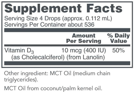 Liquid Vitamin D3 2oz