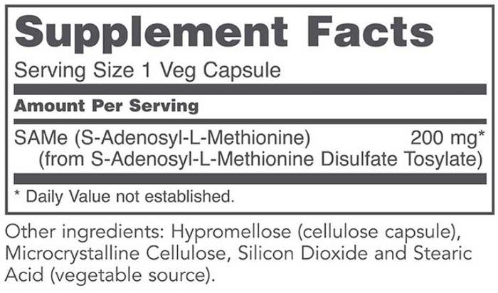 SAMe 200mg 60 Veggie Caps