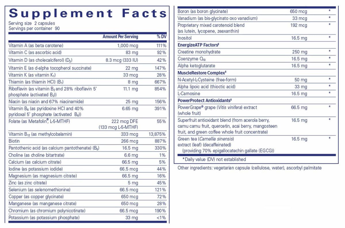 Athletic Nutrients 180 Veggie Caps