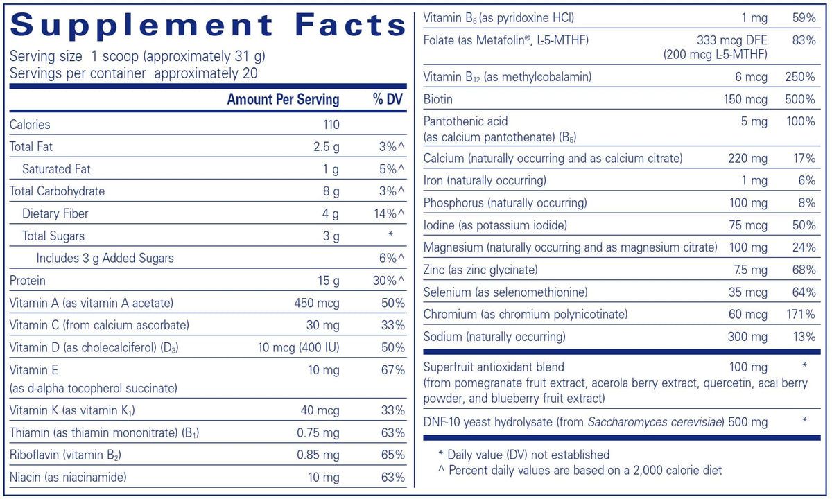 Pure Lean Protein 21.8 Oz (620g)powder Vanilla Bean