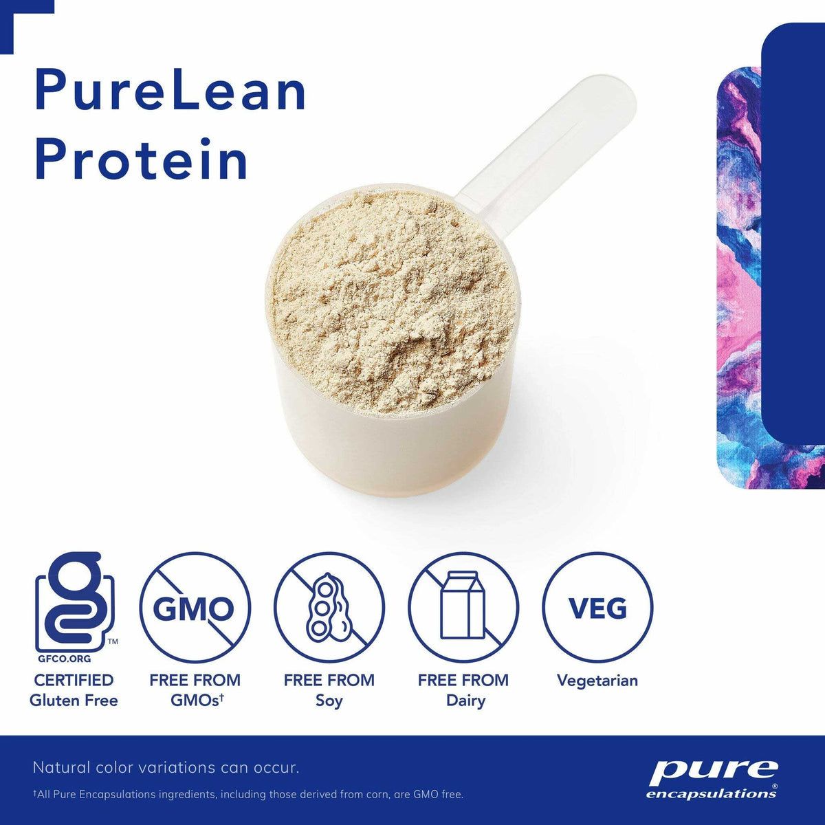 Pure Lean Protein 21.8 Oz (620g)powder Vanilla Bean