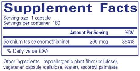 Selenium 180 Capsules