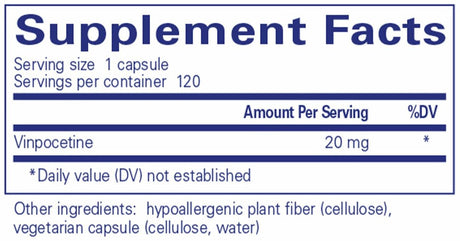 Vinpocetine 20 MG 120 Capsules