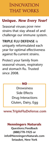 Triple Flu Defense (2022-2023 Flu Season) 1 oz / 30 ML Liquid