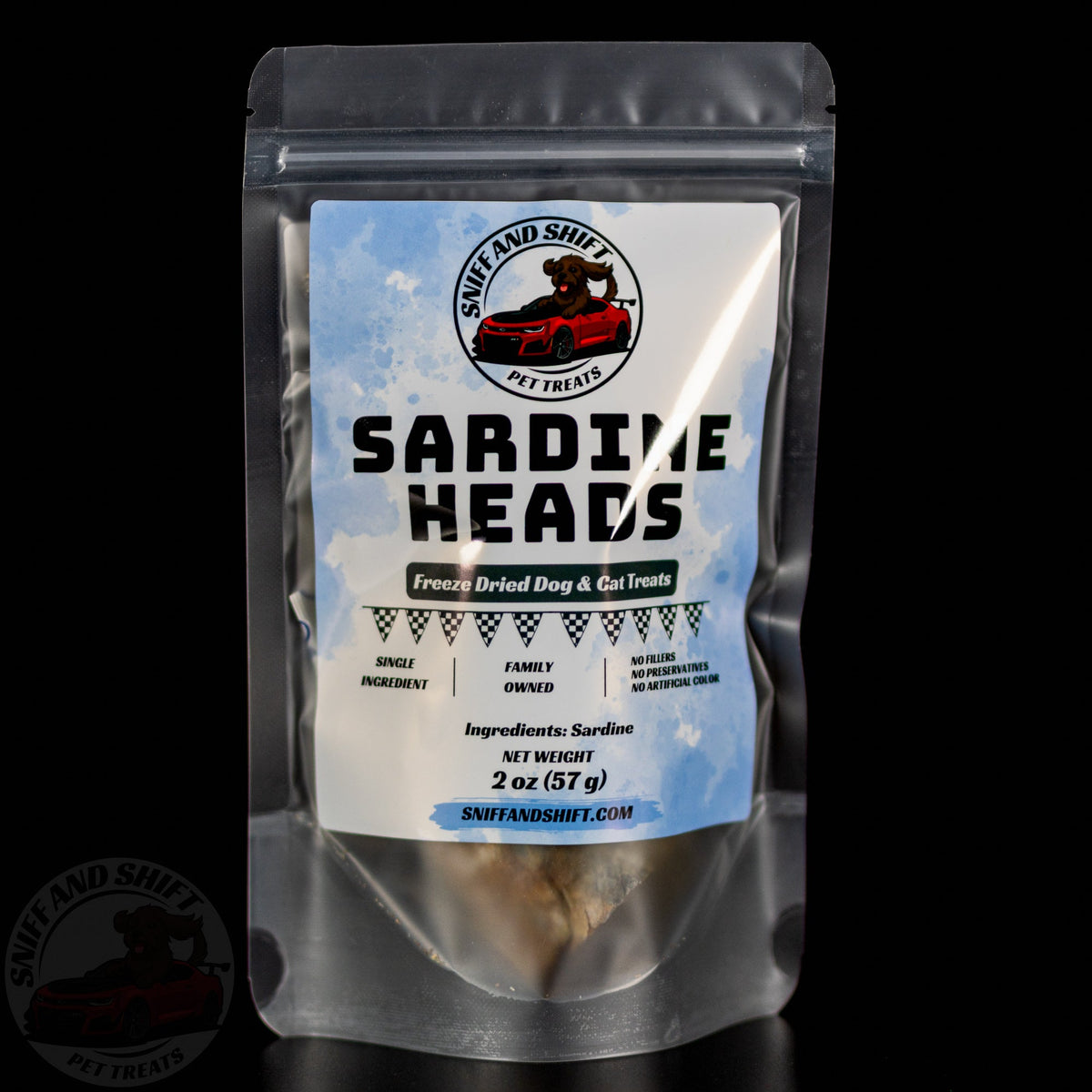 Freeze-Dried Sardine Heads: Crunchy Fish Treats for Dogs & Cats