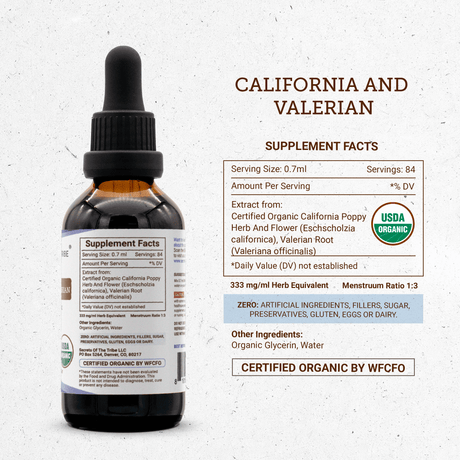 Secrets of the Tribe California and Valerian Tincture