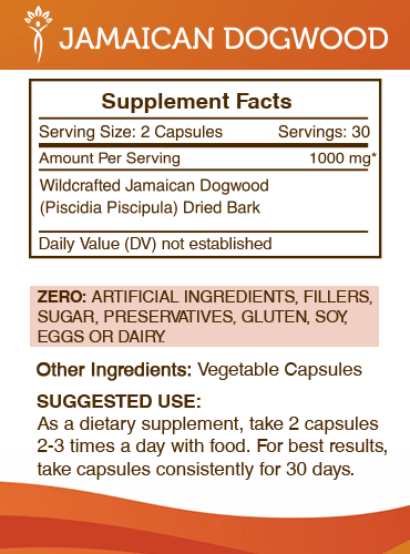 Secrets of the Tribe Jamaican Dogwood Capsules