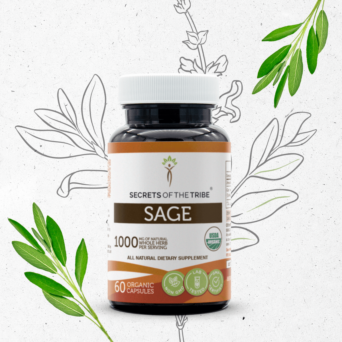 Secrets of the Tribe Sage Capsules