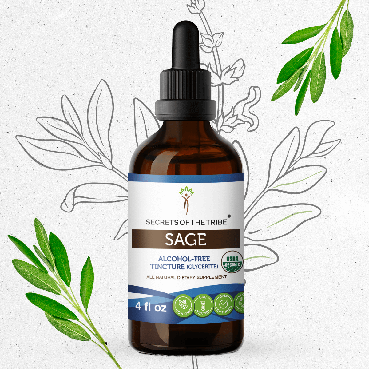 Secrets of the Tribe Sage Tincture
