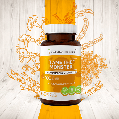 Secrets of the Tribe Tame the Monster Capsules - Mood Balance Formula