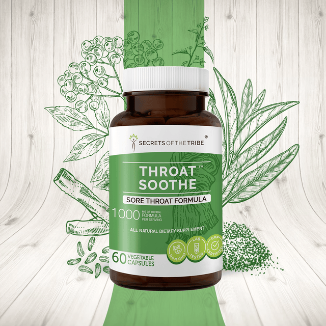 Secrets of the Tribe Throat Soothe Capsules - Sore Throat Formula